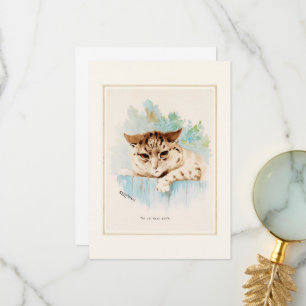 Carte De Remerciements Le Chat d'à côté par Louis Wain