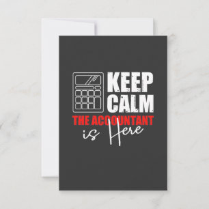 Carte De Remerciements Le comptable est là