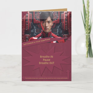 Carte De Remerciements Le contrôle de soi est votre superpuissance