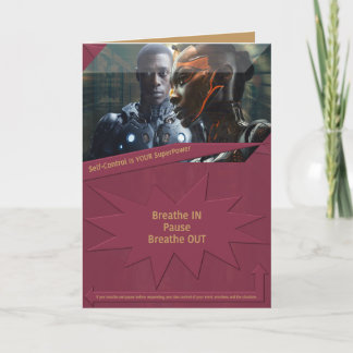 Carte De Remerciements Le contrôle de soi est votre superpuissance