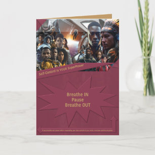 Carte De Remerciements Le contrôle de soi est votre superpuissance