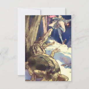 Carte De Remerciements "Le crocodile !" par Alice B Woodward