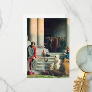 Carte De Remerciements Le déni de Pierre par Carl Bloch