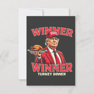 Carte De Remerciements Le gagnant du dîner turc Trump Thanksgiving