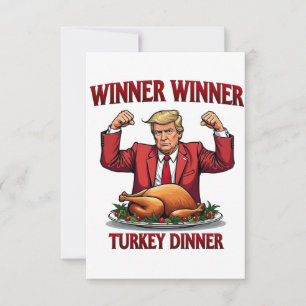 Carte De Remerciements Le gagnant du dîner turc Trump Thanksgiving