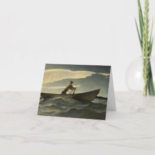 Carte De Remerciements Le Homard, Le Doryman par N. C. Wyeth