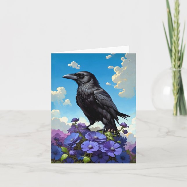 Carte De Remerciements le jour du corbeau (Devant)