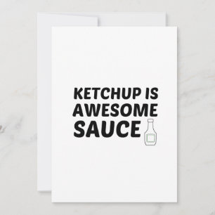 CARTE DE REMERCIEMENTS LE KETCHUP EST UNE SAUCE INCONTOURNABLE