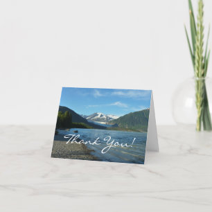 Carte De Remerciements Le lac Mendenhall dans le paysage de Juneau en Ala