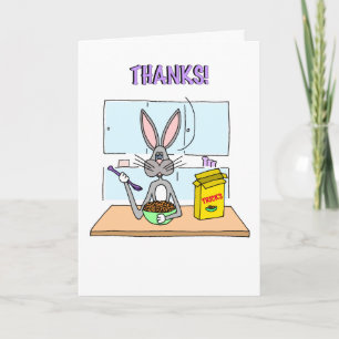 Carte De Remerciements Le lapin de Trick's Business
