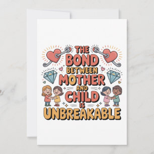 Carte De Remerciements Le Lien Entre Mère Et Enfant Est Indestructible