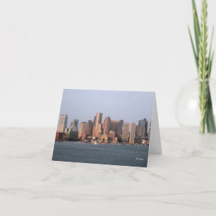 Carte De Remerciements Le matin de Boston—merci