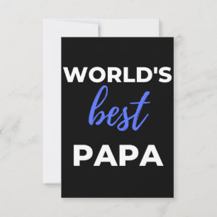 Carte De Remerciements Le meilleur papa du monde