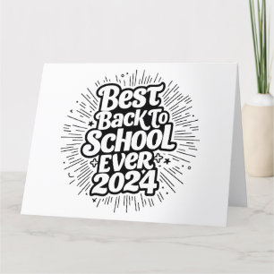 Carte De Remerciements Le Meilleur Retour À L'École En 2024 Design