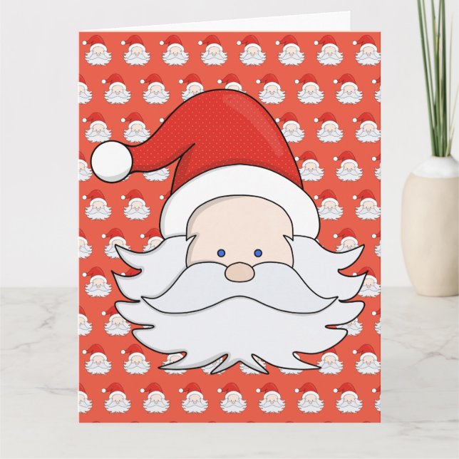 Carte De Remerciements Le mignon Père Noël (Devant)