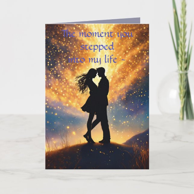 CARTE DE REMERCIEMENTS LE MOMENT ANNIVERSAIRE/CARTE D'AMOUR (Devant)