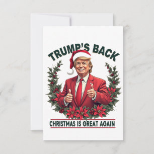 Carte De Remerciements Le Noël de Trump est à nouveau génial Santa