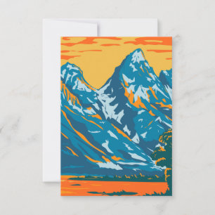 Carte De Remerciements Le Parc national de Grand Teton