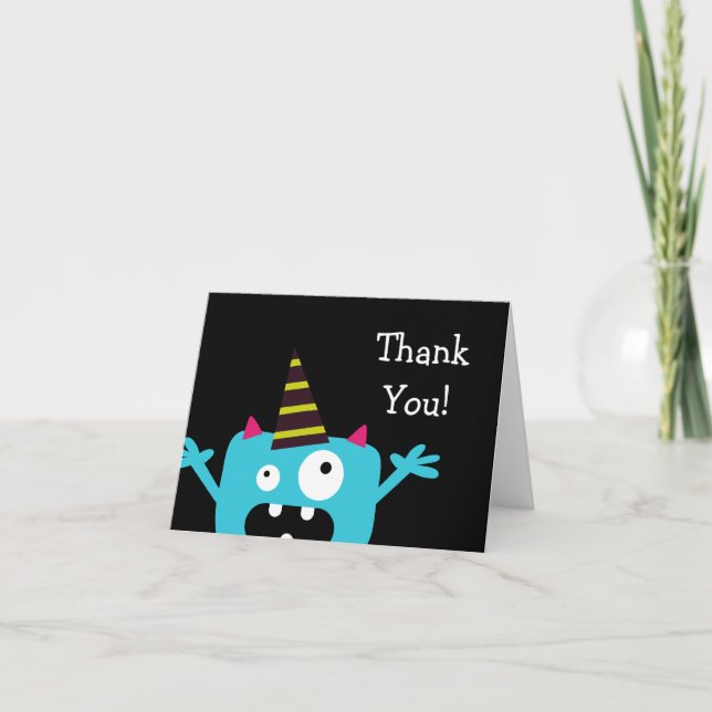 Carte De Remerciements Le Petit Monstre (Devant)