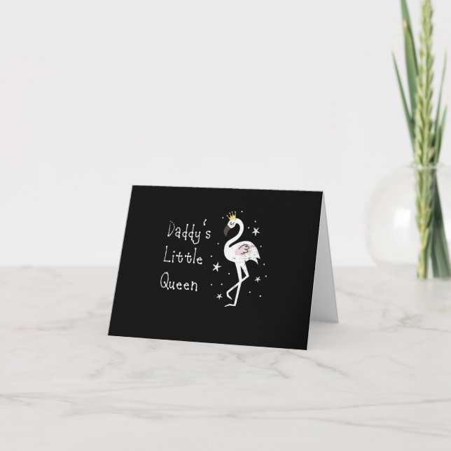 Carte De Remerciements Le Petit Queen Cute Flamingo (Devant)