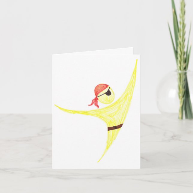 Carte De Remerciements Le pirate vous remercient (Devant)