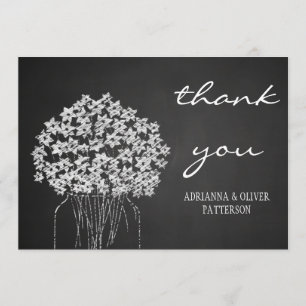 Carte De Remerciements Le pot de maçon rustique de tableau fleurit le