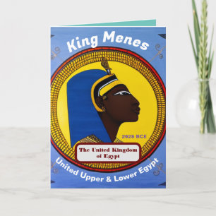 Carte De Remerciements Le roi Menes