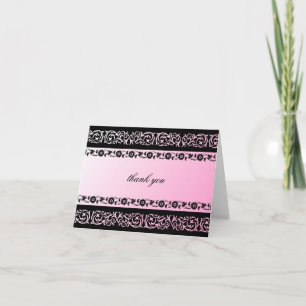 Carte De Remerciements le rose 2 de 311-Sheer Extravagence vous