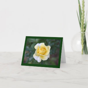 Carte De Remerciements Le rose jaune de Suzanne