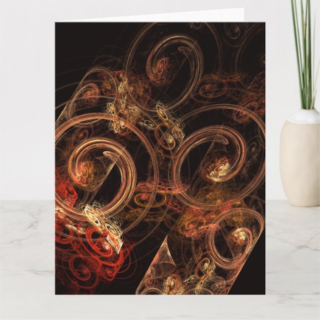 Carte De Remerciements Le son de la musique Art Abstrait (Devant)