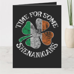 Carte De Remerciements Le temps de la St. Patrick pour un trèfle de quelq