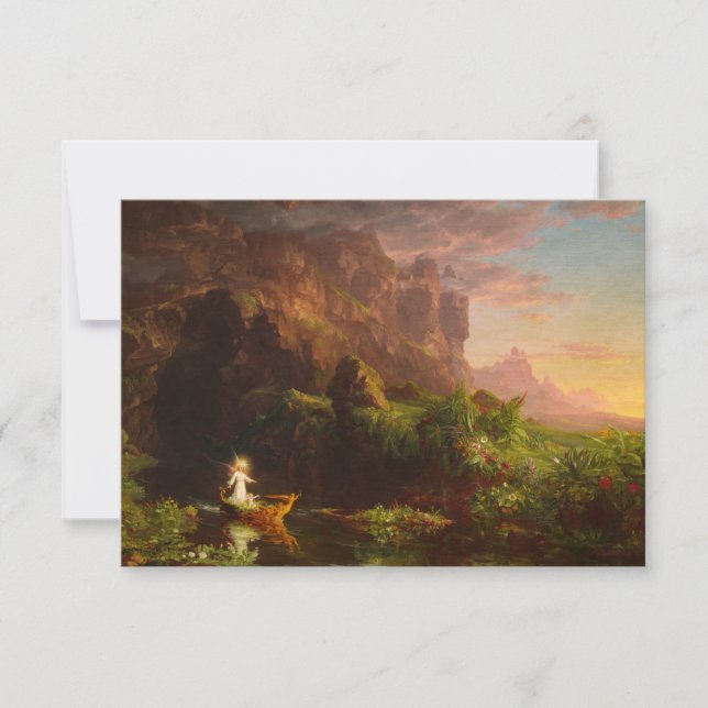 Carte De Remerciements Le voyage de la vie, Enfance par Thomas Cole (Devant)