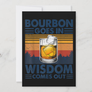 Carte De Remerciements Le Whiskey Bourbon sort