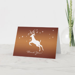 Carte de remerciements - Leaping Buck