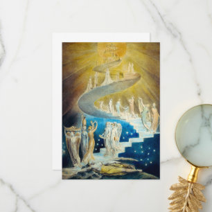 Carte De Remerciements L'échelle de Jacob par William Blake