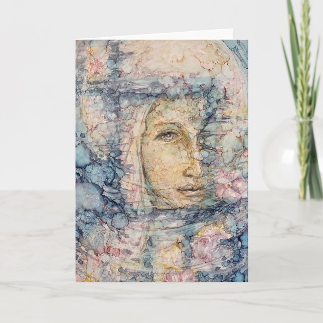 Carte De Remerciements "L'Éclairage Du Voile" (Devant)