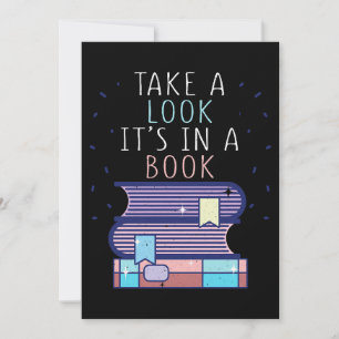 Carte De Remerciements Lecteur Cadeau Jetez Un Oeil Dans Un Livre