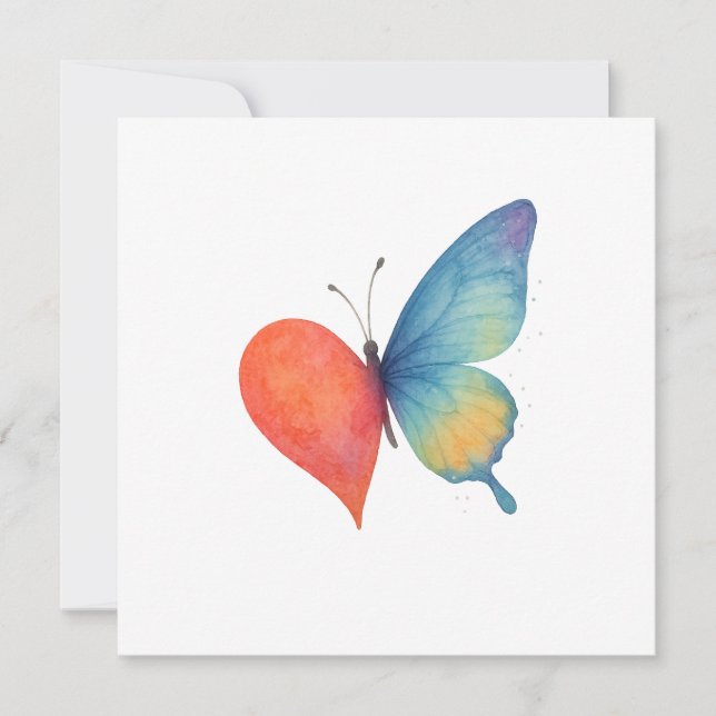 Carte De Remerciements L'effervescence du coeur (Devant)