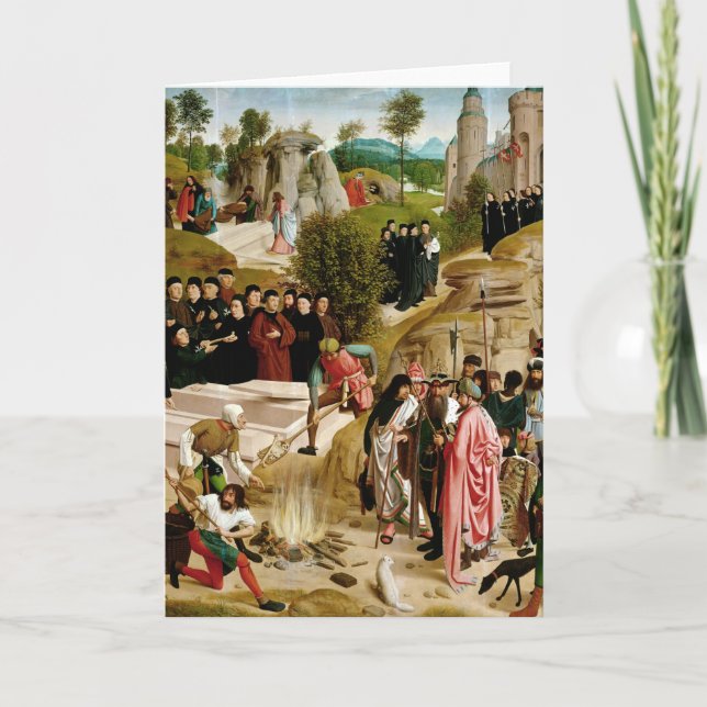 Carte De Remerciements Légende des reliques de Saint Jean le Baptiste (Devant)