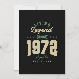 Carte De Remerciements Légendes Depuis 1972 Cadeau Anniversaire