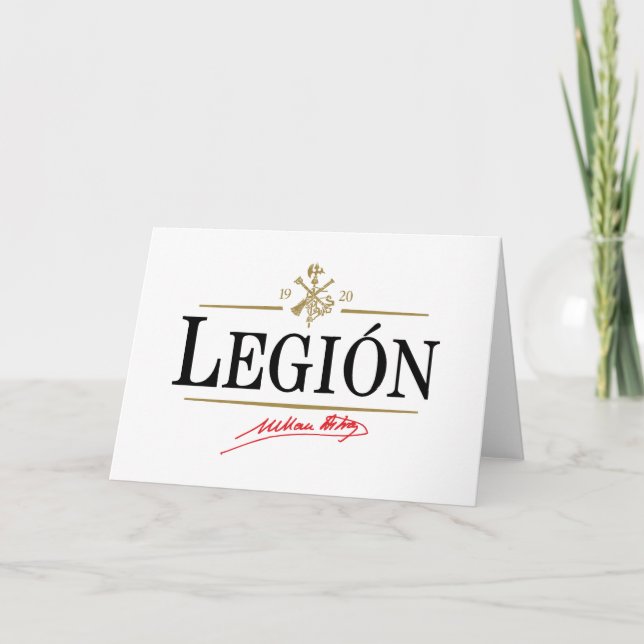 Carte De Remerciements Legión (Devant)