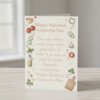 légumes amusants Journée nationale du gazpacho