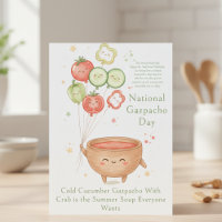 légumes amusants Journée nationale du gazpacho