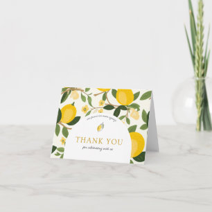 Carte De Remerciements Lemon Elle a Trouvé Son Grand Squeeze Enterrement
