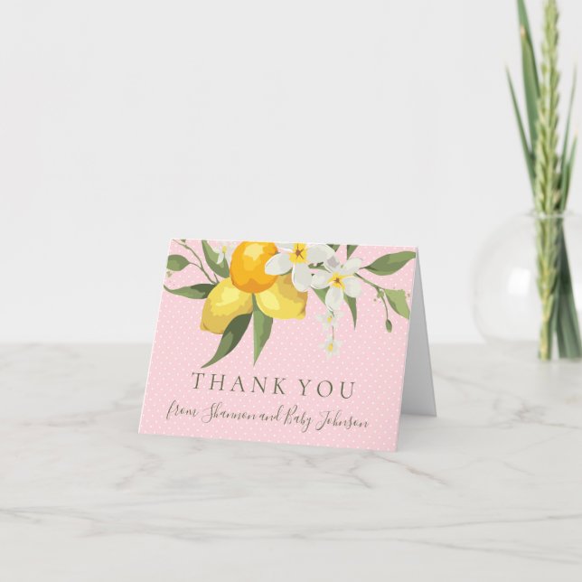 Carte De Remerciements Lemon Thank You Card (Devant)