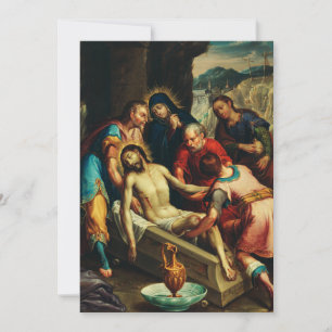 Carte De Remerciements L'ensevelissement du Christ Juan Rodríguez Juarez