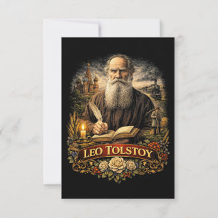 Carte De Remerciements Léo Tolstoï