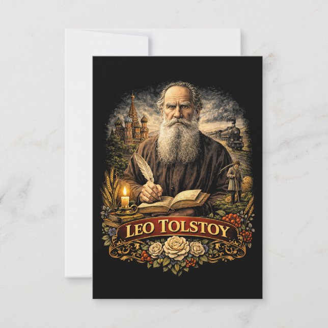 Carte De Remerciements Léo Tolstoï (Devant)