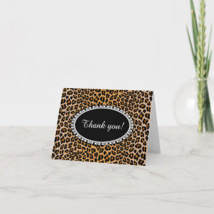 Carte De Remerciements Leopard