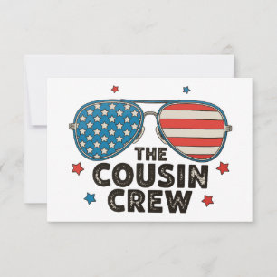 Carte De Remerciements L'équipe de cousins 250e anniversaire 4 juillet